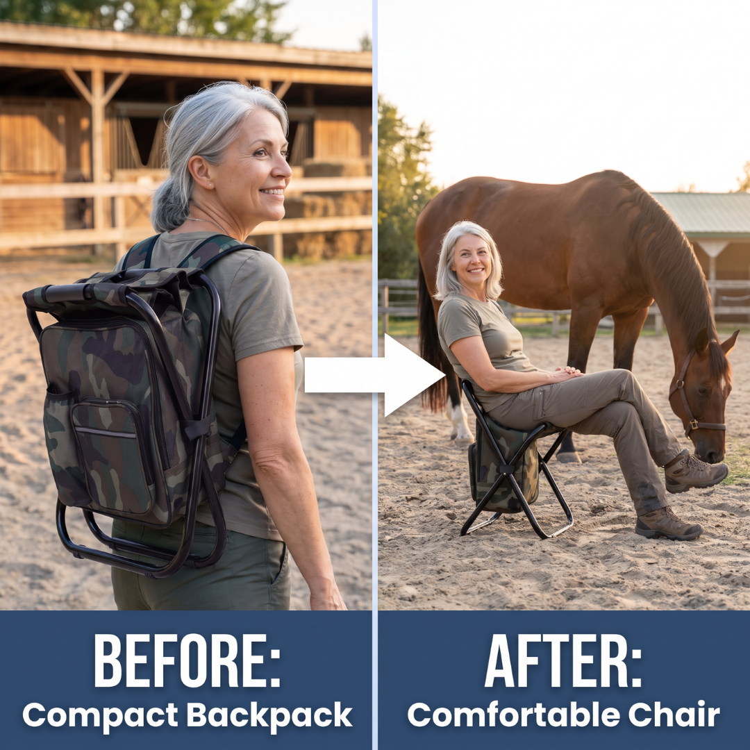 Chevaroo Portable Foldable Backpack Chair