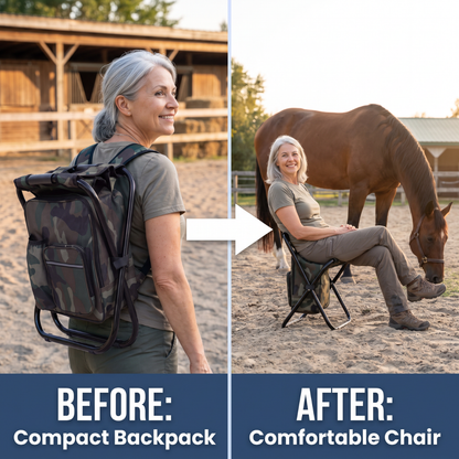 Chevaroo Portable Foldable Backpack Chair