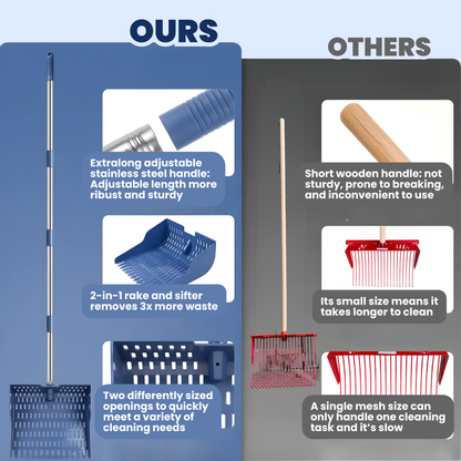 Chevaroo 2-in-1 Shovel Rake